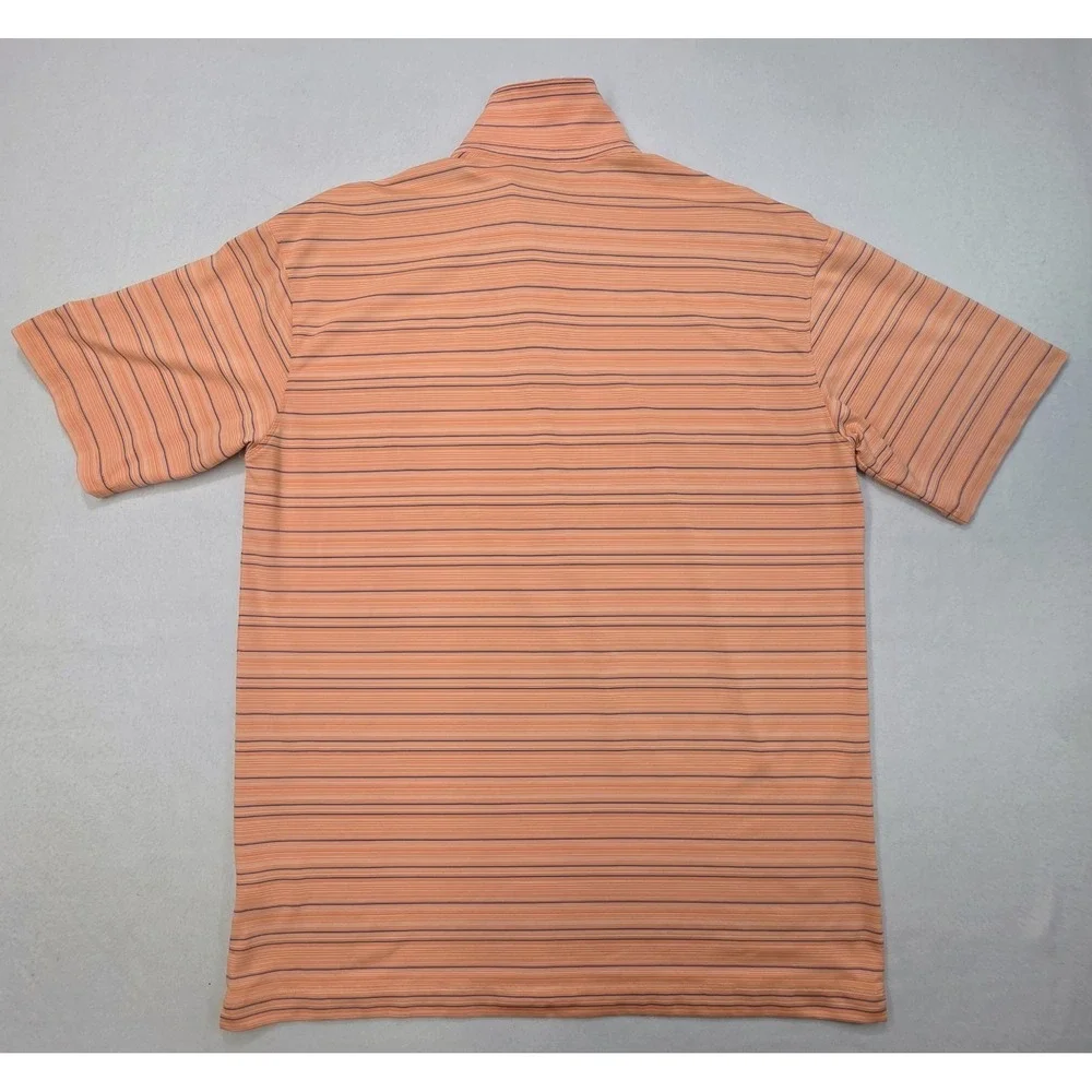 Nike‎ Firestone Country Club Polo Shirt Mens XL LIMITED USE Peach Striped